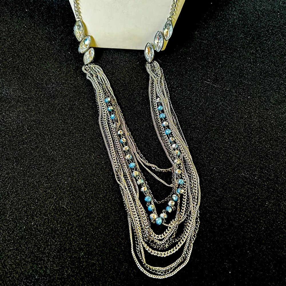 Multiple Strand Statement Necklace - image 1